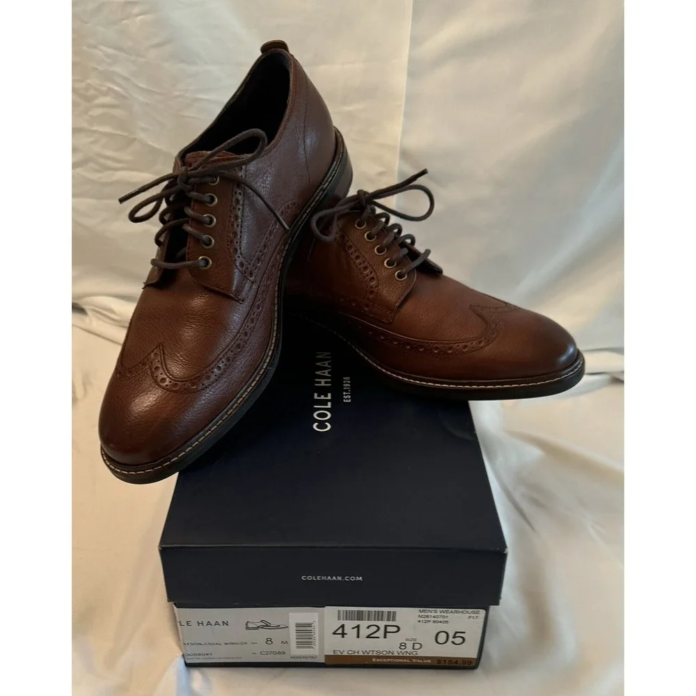 Men's Cole Haan Watson Casual Wingox Woodbury Size 8 M New in Box. C27089